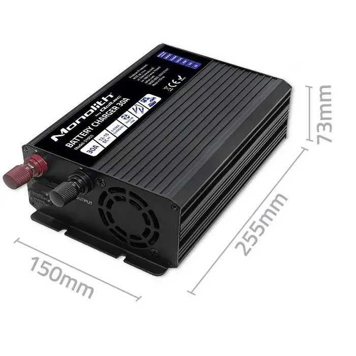 Akumulatora lādētājs QOLTEC 51955 — 30A 12V Photo 4