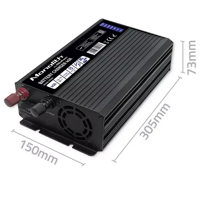 Akumulatora lādētājs QOLTEC 51956 40A 12V Photo 5