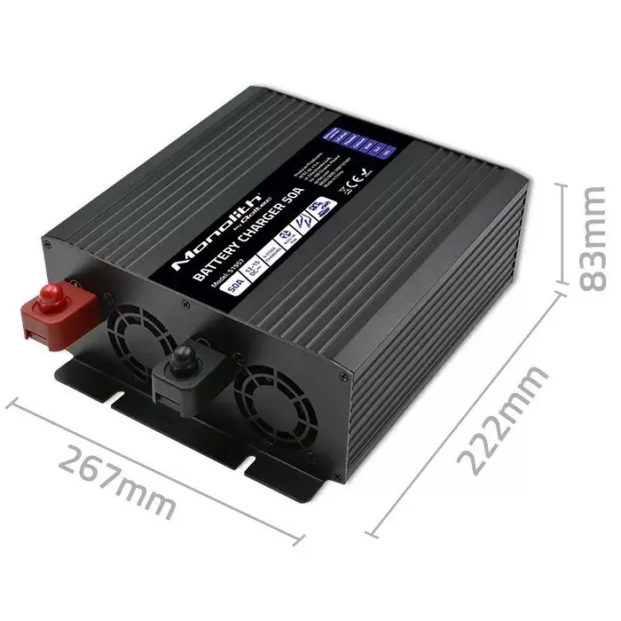 Lādētājs QOLTEC 51957 50A 12V Photo 4