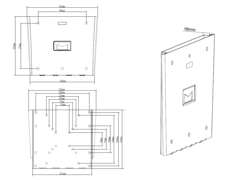 Multibrackets M VESA Wallmount III Black Photo 14