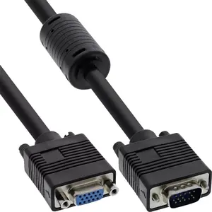 S-VGA Extension Cable InLine 17745B 5m Male/Female Black