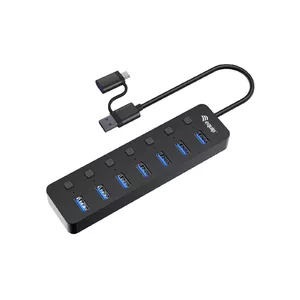 USB хаб Equip 7-Port USB 3.2 Gen 1 Hub с адаптером питания
