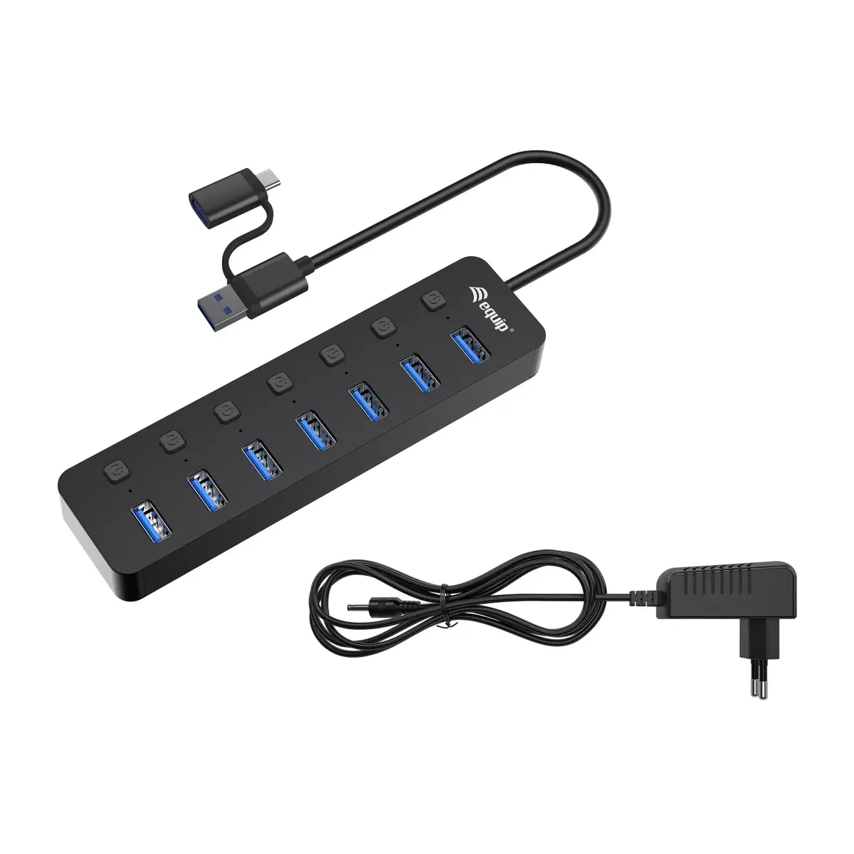 USB хаб Equip 7-Port USB 3.2 Gen 1 Hub Photo 2