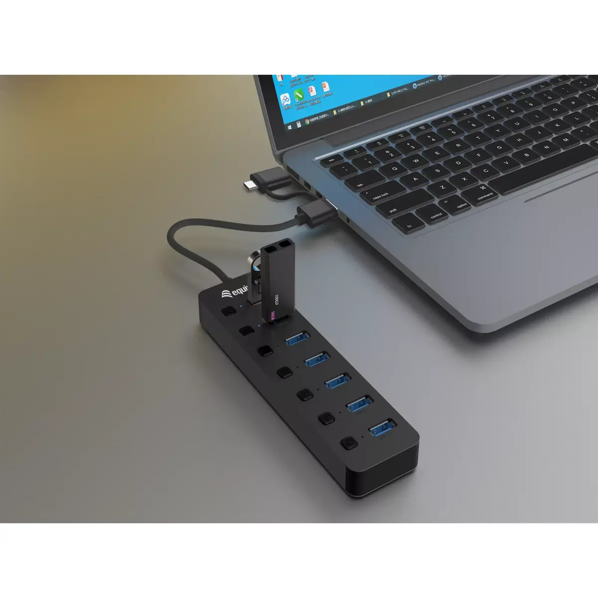 USB хаб Equip 7-Port USB 3.2 Gen 1 Hub Photo 3