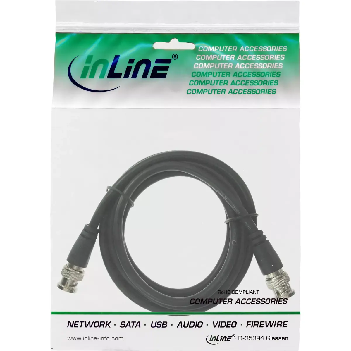 BNC video kabelis InLine RG59 15m Photo 2