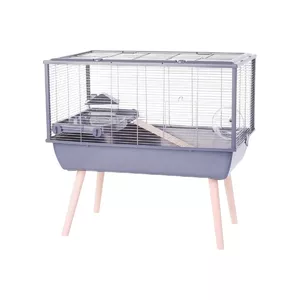 Клетка ZOLUX Neolife 80 для хомяка, серый, 80 x 50 x 50 см