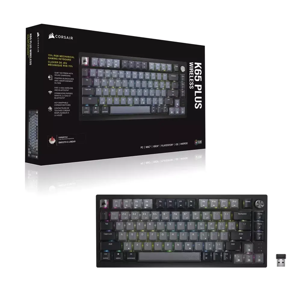 Механическая игровая клавиатура Corsair K65 PLUS WIRELESS Photo 5