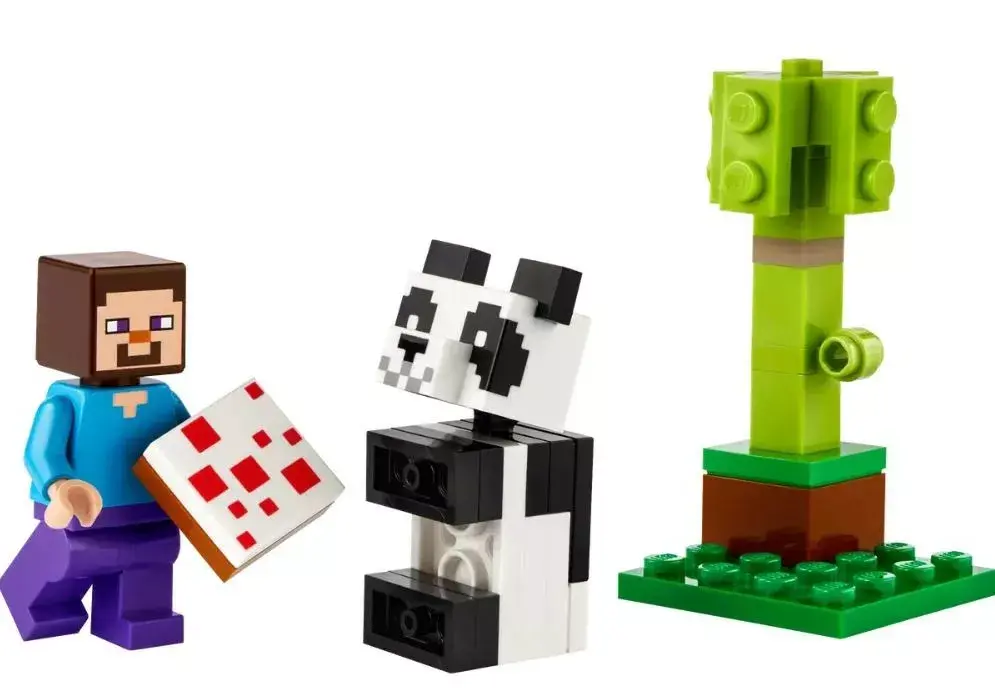 LEGO Minecraft Stīvs ar mazuli pandu 30672 — mini figūru komplekts Photo 3