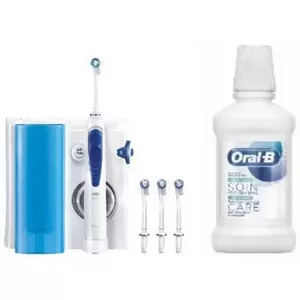 Oral-B OxyJet Hydropulseur Pack Super-bulles Для взрослых Вращательная зубная щетка Синий, Белый
