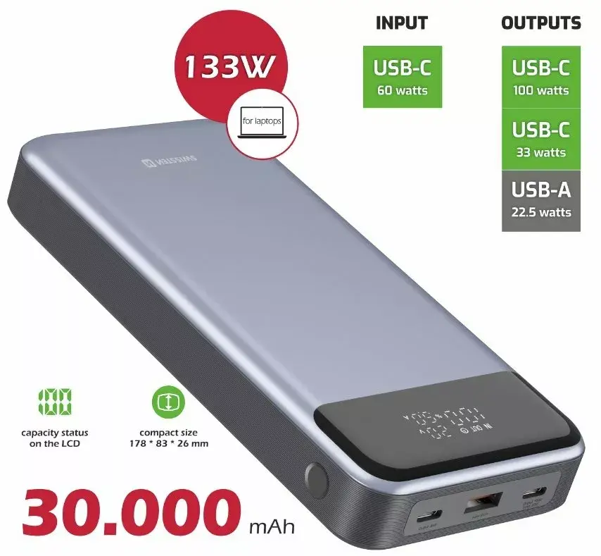 Портативный аккумулятор Swissten Power Bank 22013917 Photo 4