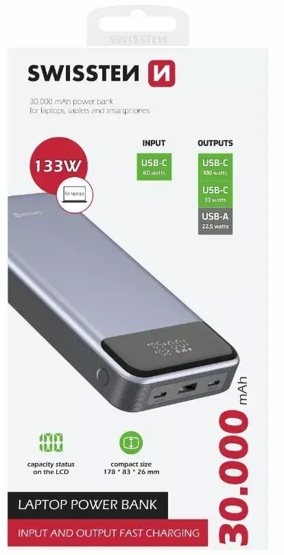 Портативный аккумулятор Swissten Power Bank 22013917 Photo 5