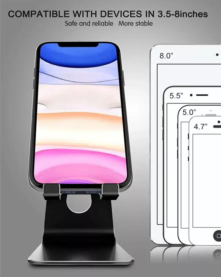 SWISSTEN 25007000 smartphone stand — adjustable aluminum Photo 8
