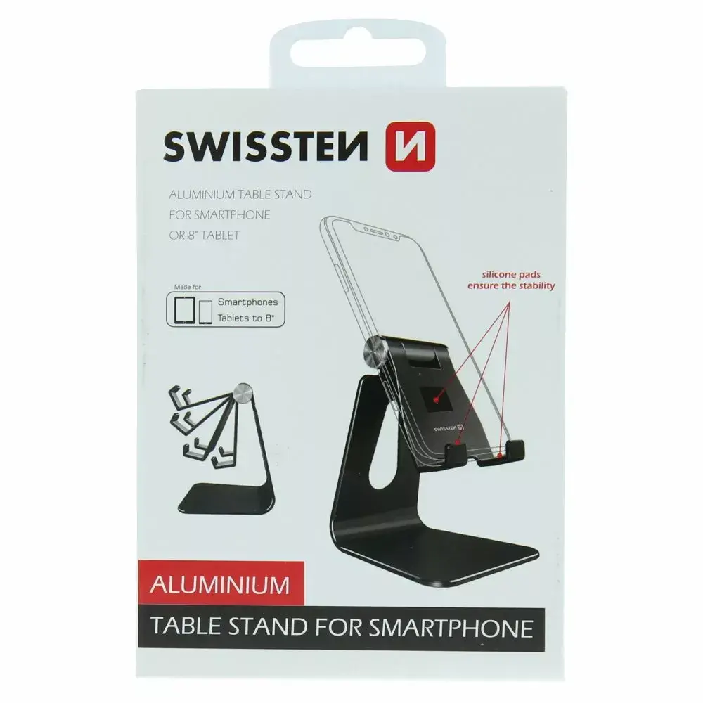 SWISSTEN 25007000 smartphone stand — adjustable aluminum Photo 9
