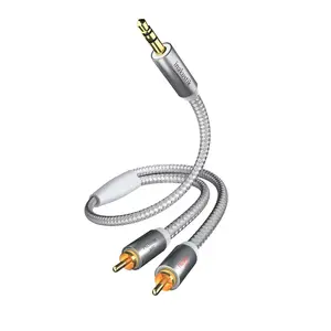 Аудиокабель Inakustik 004100015 1.5м 3.5мм 2 x RCA Белый