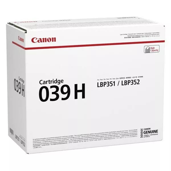 Oriģināls melnais tonera kasetne Canon CRG-039