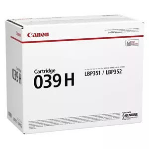 Тонер-картридж Canon CRG-039H чёрный, большой ресурс до 25 000 страниц