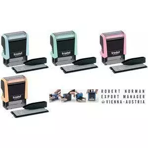 Штамп Trodat Stempel Printy 4.0/SB 4911 — самонаполняющийся штамп с пастой синего и черного цветов
