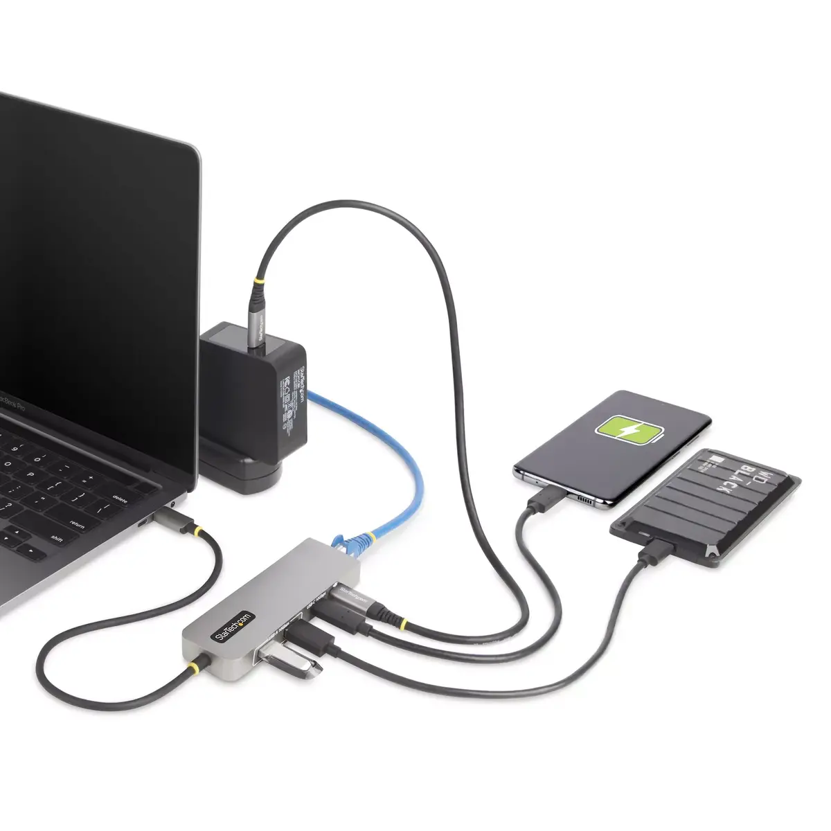 StarTech USB-C 3-portu hubs ar 2.5GbE un 100W PD Photo 7