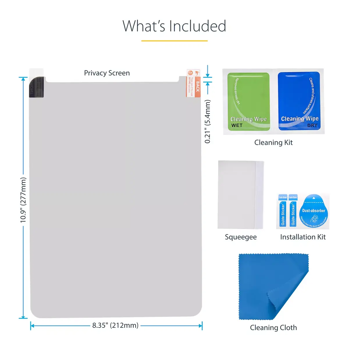 Privacy Screen Filter StarTech.com 4-Way for iPad Pro 12.9" Photo 15