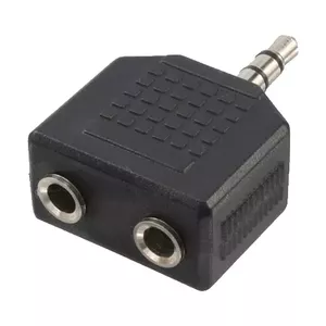 Cable Gender Changer LogiLink CA1002 3.5mm 2x3.5mm Black