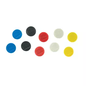 Board magnet NOBO 1915304, assorted colours, 32 mm, pack of 10