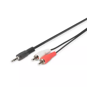 Digitus 3.5mm - 2x RCA, M/M, 1.5 m аудио кабель 1,5 m 3,5 мм 2 x RCA Черный