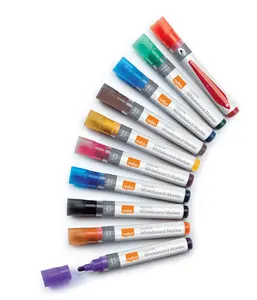 Nobo Liquid Ink Whiteboard Pens Bullet Tip Multicolour 10 Pack