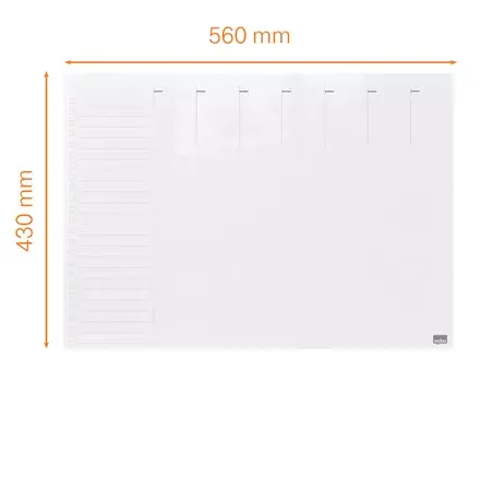 NOBO 1915602 glass magnetic whiteboard 430x560 mm Photo 5
