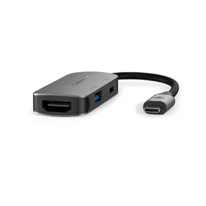 USB Hub Nedis CCGB64230GY01 Type-C 5000 Mbit/s Pelēks