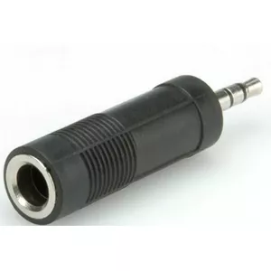 Cable gender changer ROLINE 11.09.4443 3.5mm to 6.35mm Black