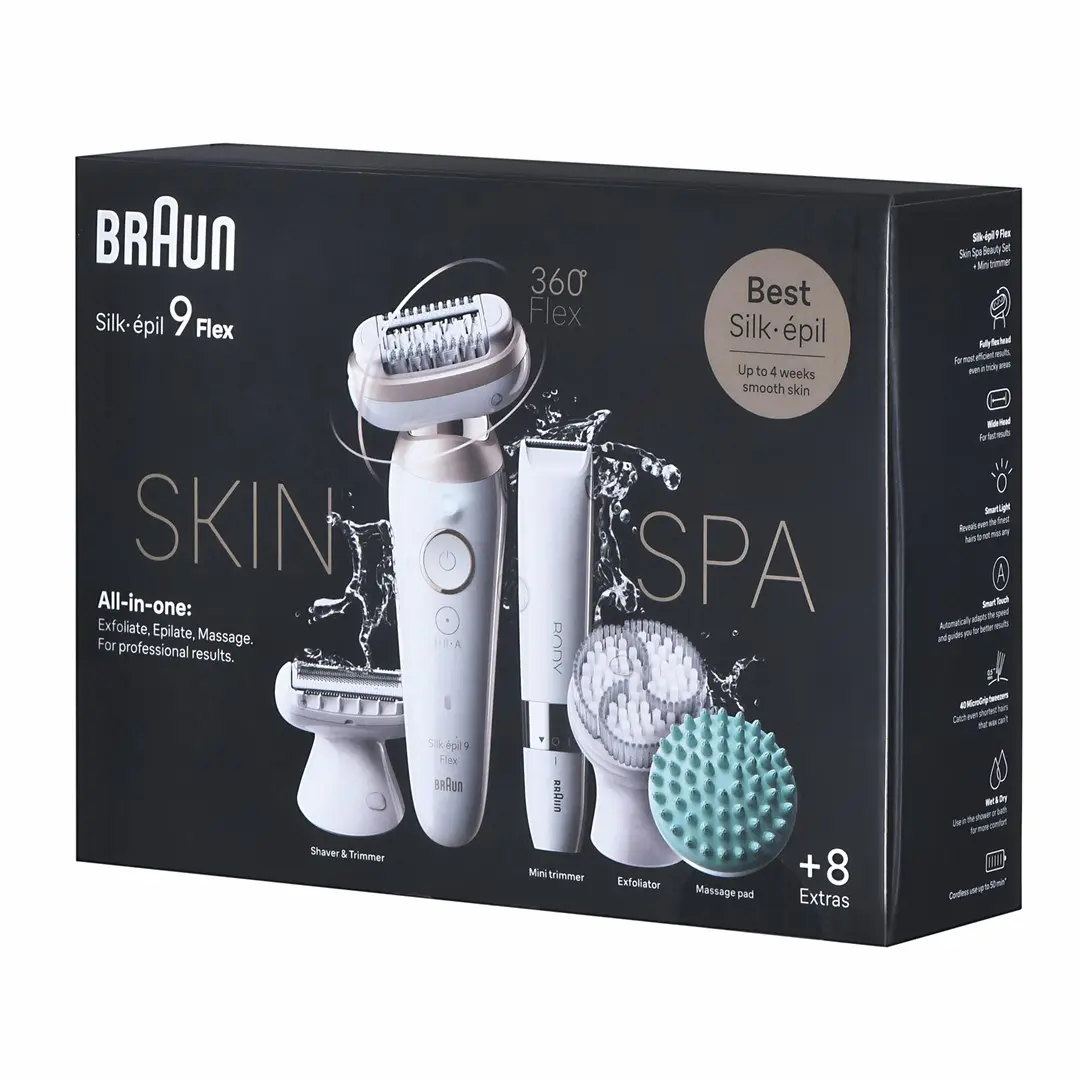 BRAUN Silk-épil 9 Flex SkinSpa 9-481 epilators Photo 7