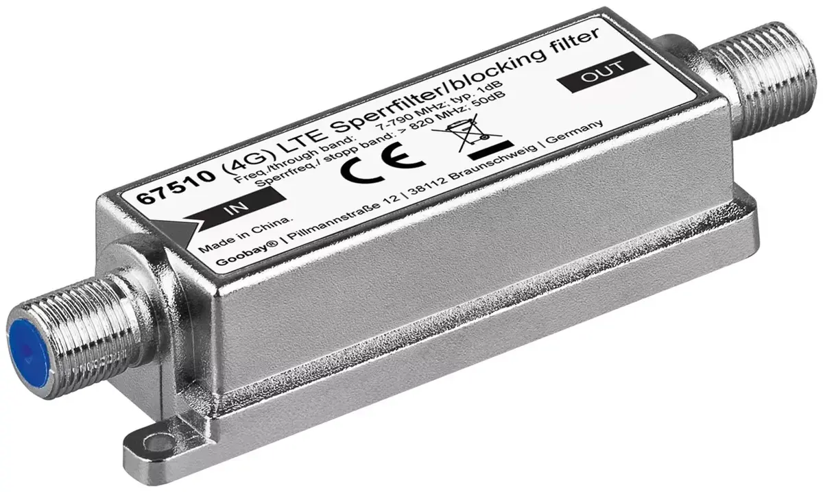LTE/4G Bloķēšanas filtrs Goobay 67510 Photo 2