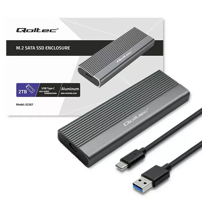 M.2 SSD korpuss QOLTEC 52267 USB‑C Photo 5