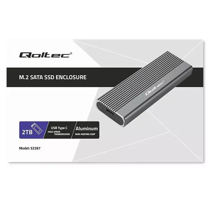 M.2 SSD korpuss QOLTEC 52267 USB‑C Photo 6
