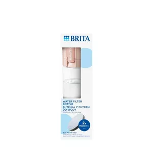 Filtrējoša ūdens pudele BRITA Vital Peach 600 ml ar 2 MicroDisc filtriem Pure‑Taste MicroDisc