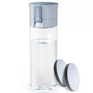 Фильтрующая бутылка BRITA Vital пастельная синяя 600 мл с 2 MicroDisc фильтрами, без BPA, пригодна для посудомойки