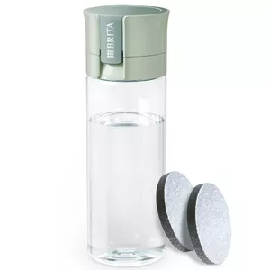 Atkārtoti lietojama ūdens pudele BRITA Fill&Go Vital 600 ml ar iebūvētu MicroDisc filtru, zaļa