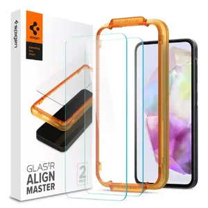 Spigen Glass Screen Protector AlignMaster GLAS.tR Slim Galaxy A35 5G Scratch Resistant Tempered Glass