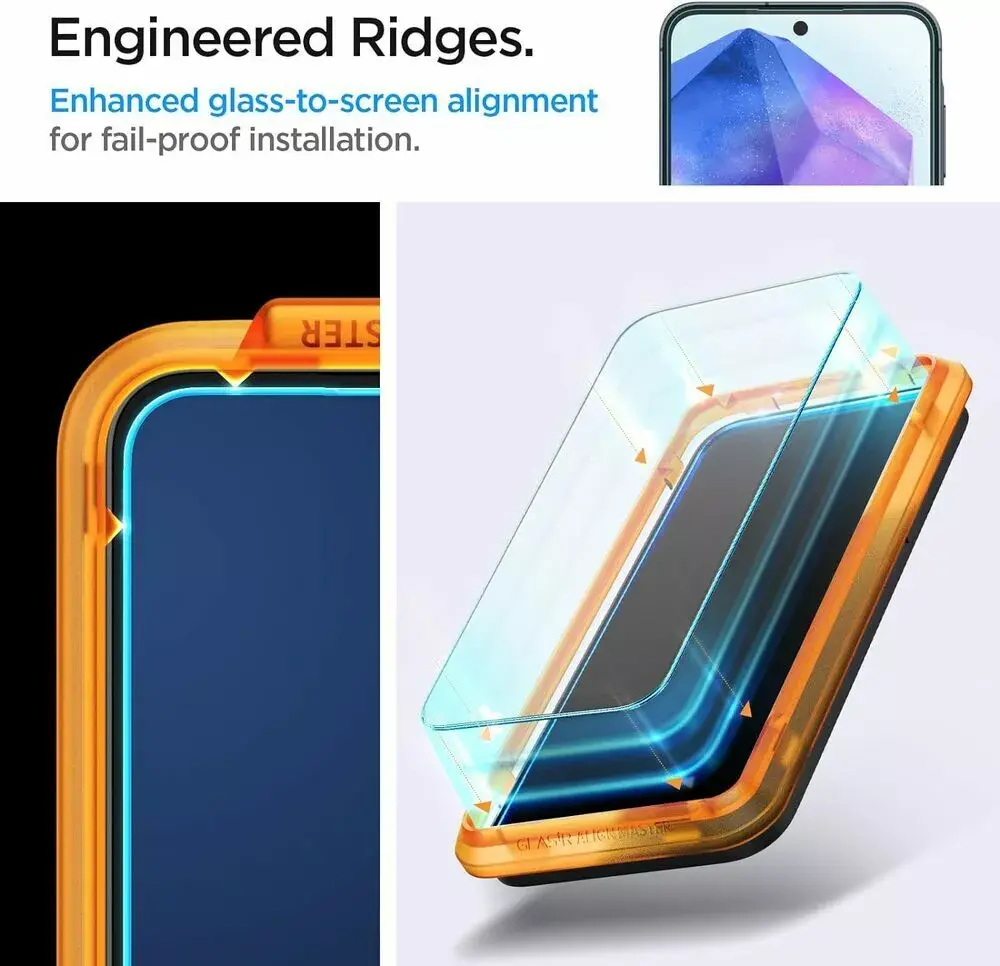Stikla ekrāna aizsargstikls Spigen Galaxy A55 5G Photo 9