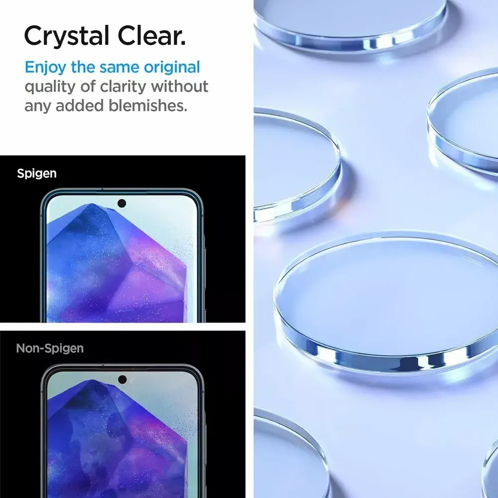 Stikla ekrāna aizsargstikls Spigen Galaxy A55 5G Photo 12