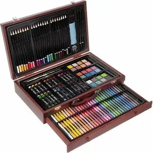 Painting Set in Case Iso Trade 143 pcs — colored pencils and painting accessories