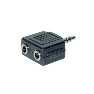 Переходник для кабеля Alcasa AD-352BU 3.5mm 2 x 3.5mm черный