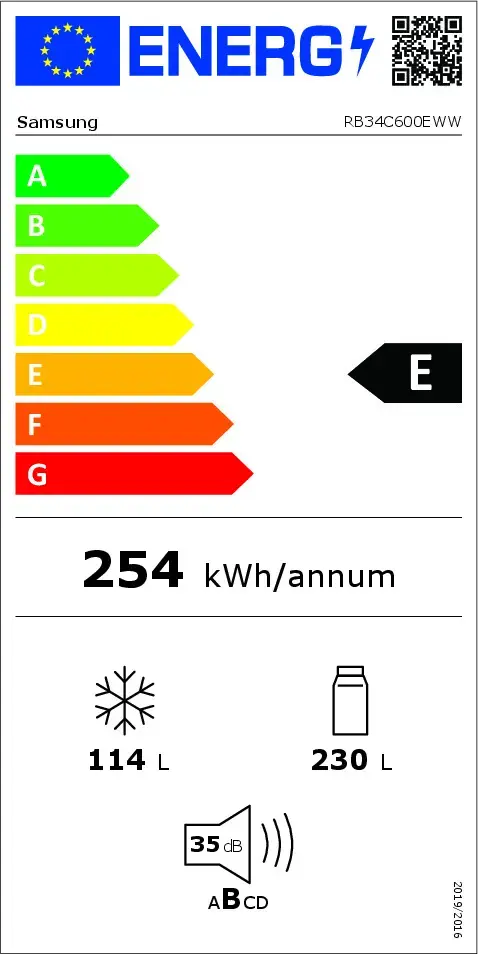 Холодильник Samsung RB34C600EWW Photo 10