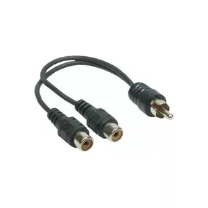 Аудиокабель 2x RCA Alcasa RCA - 2x RCA, m-f, 0.2m
