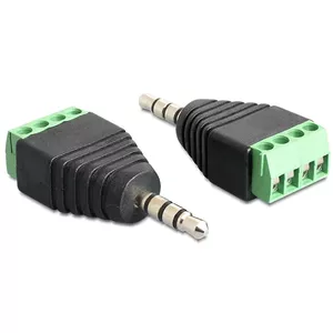 Переходник DeLOCK 65453 3.5mm 4pin Черный Зеленый