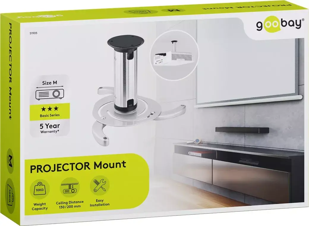 Ceiling Mount, Goobay, Projector Ceiling Mount (M) Photo 2