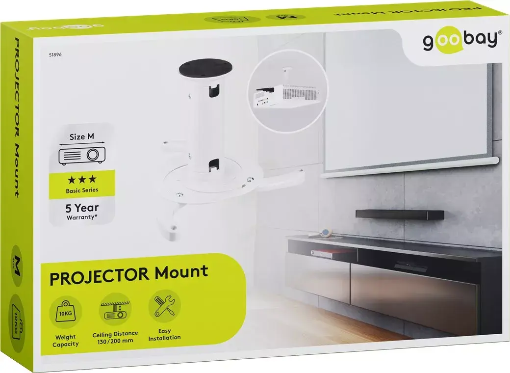 Ceiling Mount, Goobay, Projector Ceiling Mount (M) Photo 2