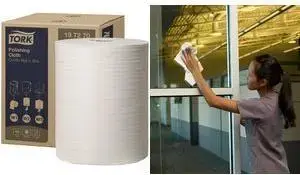 Cleaning cloth roll Tork Premium Combi Roll W1/2/3 White 197270 — single-roll, disposable cleaning wipes
