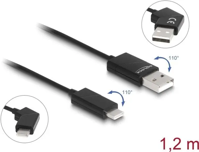 DeLOCK USB 2.0 kabelis Type-A