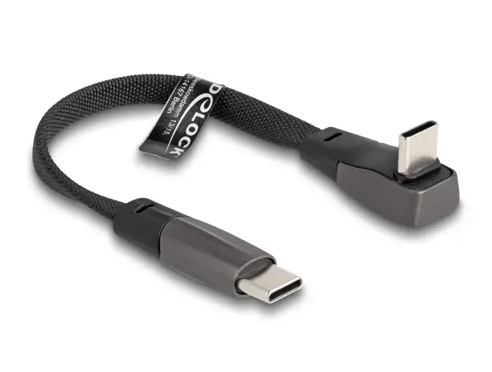 DeLOCK USB 2.0 plakanā lentes kabelis USB Type-C vīriešu uz vīrieti Photo 2